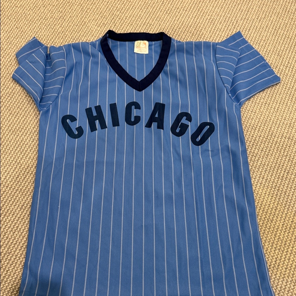 Chicago Blue Striped Kids Jersey